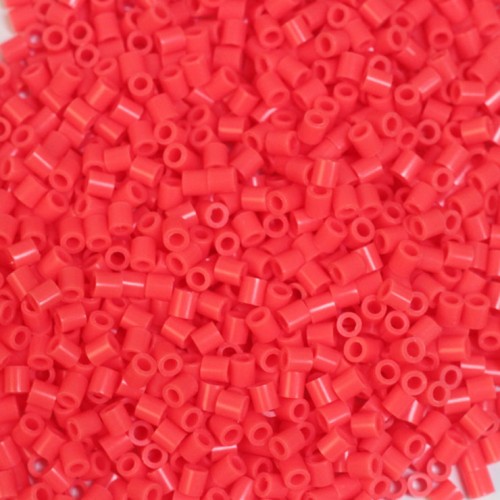 57)컬러비즈 붉은다홍색 5x5mm (약1000개입)