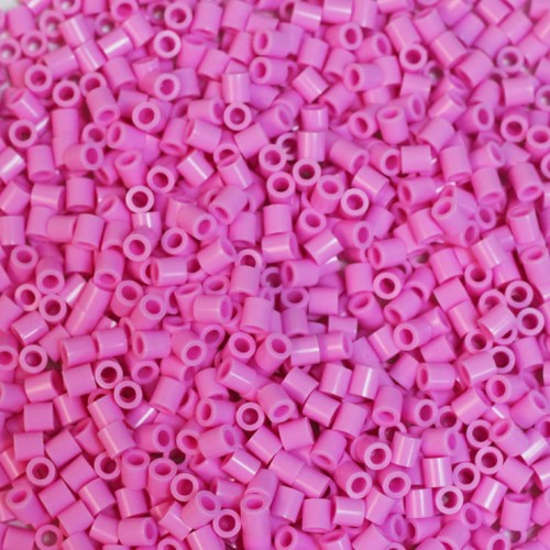 [재료] 31)컬러비즈 밝은분홍 5x5mm (약1000개입)