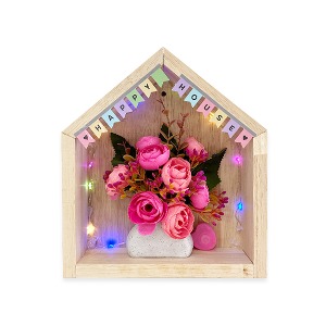 [토단몰] LED 원목 꽃 하우스 화병 만들기 - 1인세트